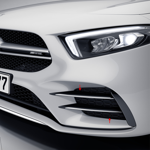Rejillas frontales laterales A 35 AMG Clase A 177 original Mercedes-Benz | A35-front-gitter-177