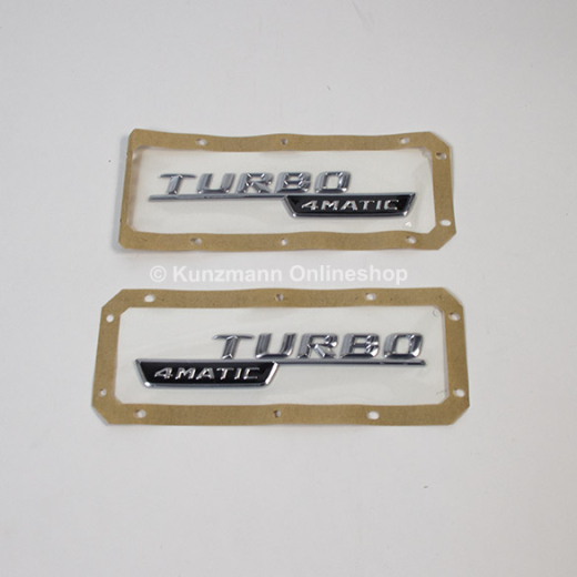 Turbo 4MATIC logo set AMG A 35 A-Class W177 genuine Mercedes-Benz | A2478174900/5000