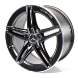 A 45 AMG 19 inch velgenset A-Klasse W177 5-dubbel spaaks design zwart Mercedes-Benz