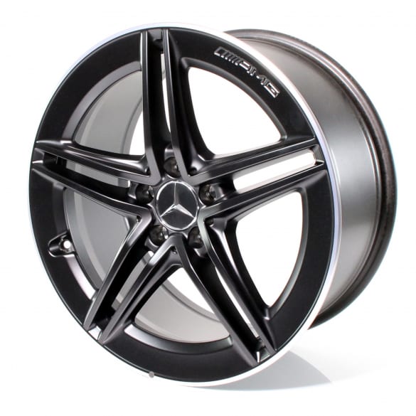 A 45 AMG 19 inch velgenset A-Klasse W177 5-dubbel spaaks design zwart Mercedes-Benz