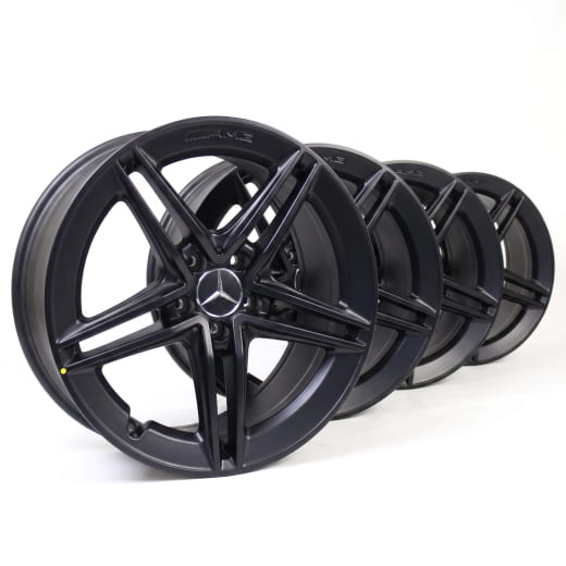 Llantas A 45 AMG 19 pulgadas 5 radios dobles negro mate Clase A W177 | A17740123007X35-177