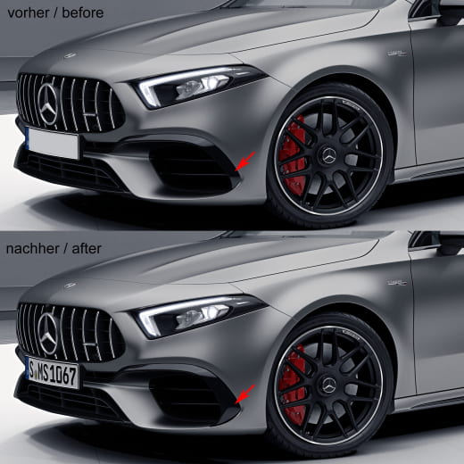 A 45 AMG Aero Flaps avant Classe A W177 Mercedes-Benz d'origine | A45-flaps-aero