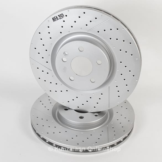 A 45 AMG brake disc set front axle A-Class W176 genuine Mercedes-Benz | A1764210212-Satz-A45