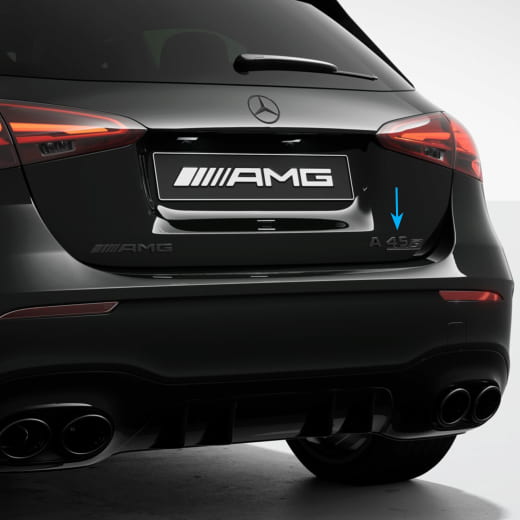 A 45 S badge dark chrome Genuine Mercedes-AMG | A1778179600
