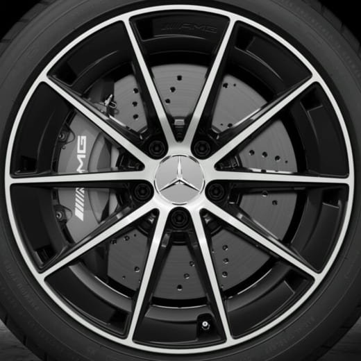 Jantes A35 AMG 18 pouces A-Klasse W177 10 branches noir finition brillante | A1774014300 7X23-W177