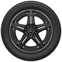 A35 AMG 19 inch velgen A-Klasse V177 5-dubbele-spaken zwart | A1774014400 7X71-V177