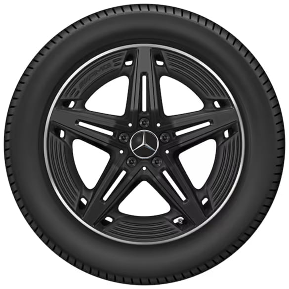 A35 AMG 19-inch wheels A-Class V177 5-twin spokes black | A1774014400 7X71-V177