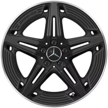 A35 AMG 19-inch wheels A-Class W177 5-twin spokes black | A1774014400 7X71-W177