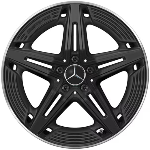 Jantes A35 AMG 19 pouces Classe A W177 5 doubles branches noires | A1774014400 7X71-W177