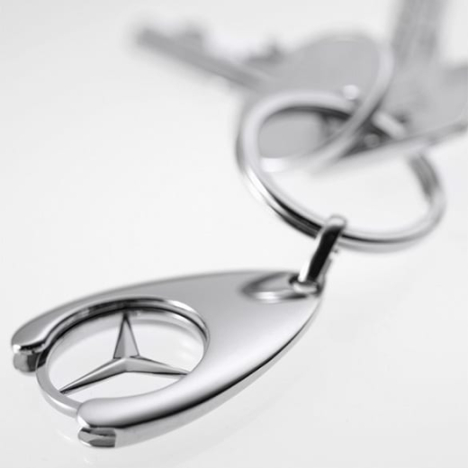 Llavero con ficha de compra estrella plata Original Mercedes-Benz Collection | B66956285
