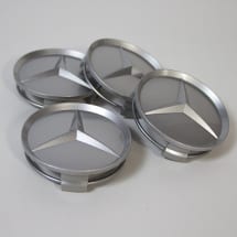 Naafdoppen set verdiept glanszilver Origineel Mercedes-Benz | B66470203-Satz