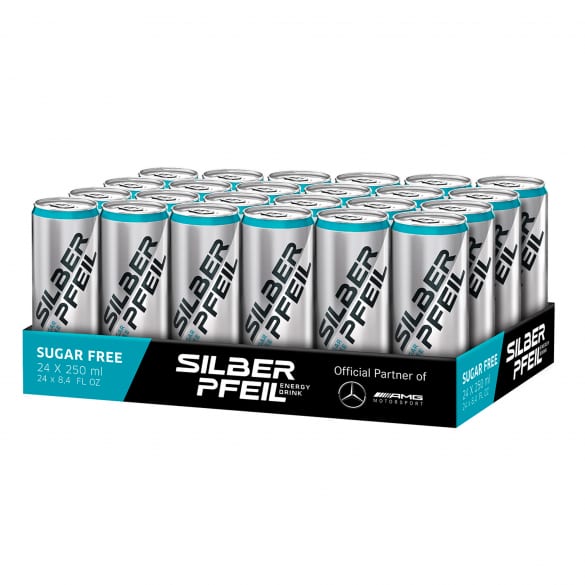 Silberpfeil Energy Drink Sugar Free Tray / Steige 24 Stück