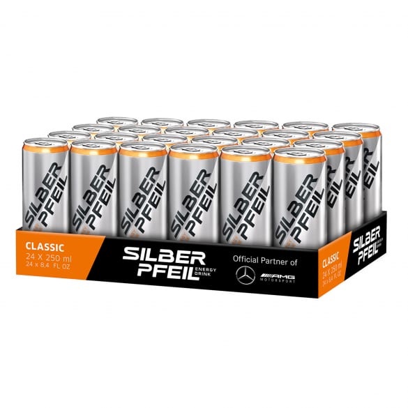 Silberpfeil Energy Drink Classic Tray / Steige 24 Stück