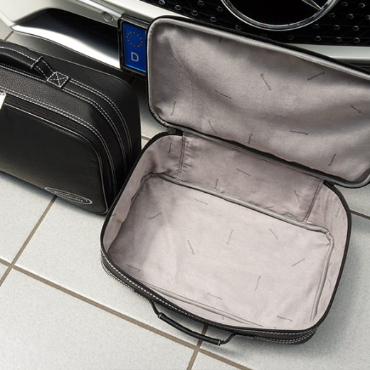 Set de valises noir 4 pièces AMG GT C190 Original Roadsterbag | Roadsterbag-27_Teil-Leder