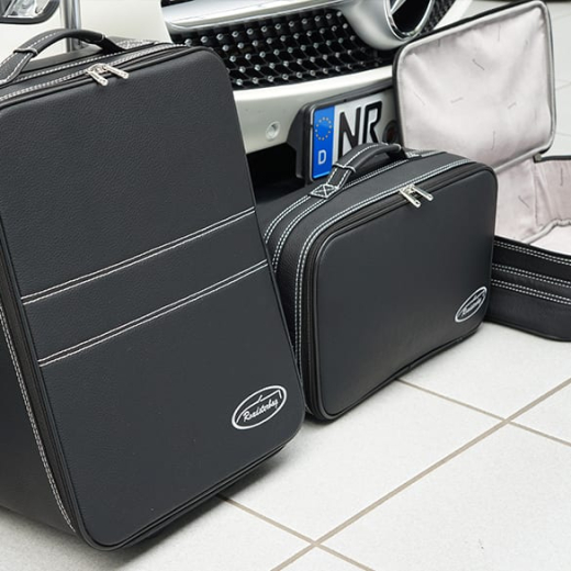Set de valises noir 4 pièces AMG GT C190 Original Roadsterbag | Roadsterbag-27_Teil-Leder