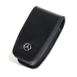 Étui à clés en cuir de vache noir Mercedes-Benz Collection