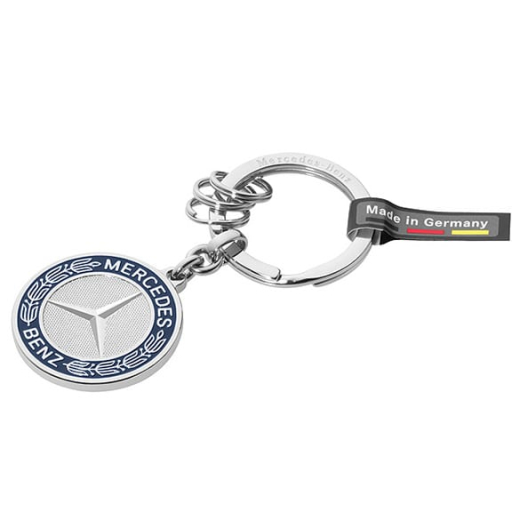 Porte-clés Stuttgart argent acier inoxydable Original Mercedes-Benz | B66041524