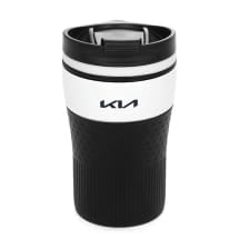 Kaffeebecher Thermobecher 0,23l Weiß Schwarz Original KIA | KIA10342