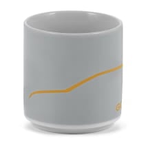 Tasse Becher Porzellan 250 ml hellgrau Original VW | 5HG069601F