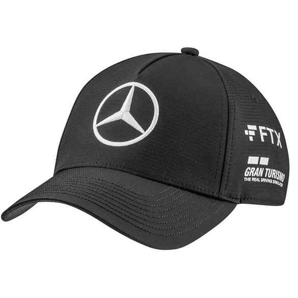 Lewis Hamilton Cap schwarz F1 Petronas 2022 Original Mercedes-Benz