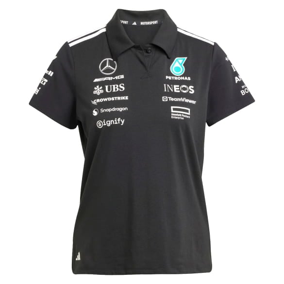 Damen Poloshirt adidas Mercedes-AMG PETRONAS F1 Team schwarz