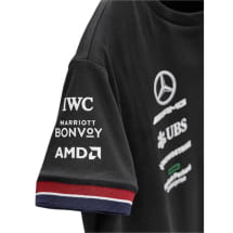 Damen T-Shirt AMG Petronas Motorsport Fahrer schwarz | B67997764/-7769