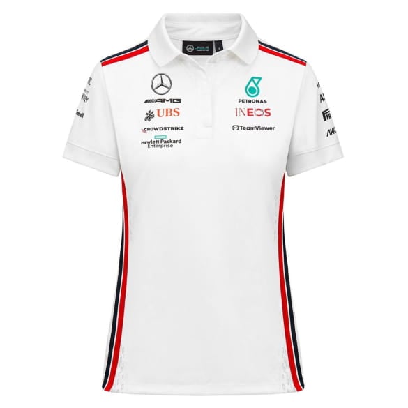 Mercedes-AMG PETRONAS F1 Damen Poloshirt weiß Mercedes-Benz Motorsports Collection