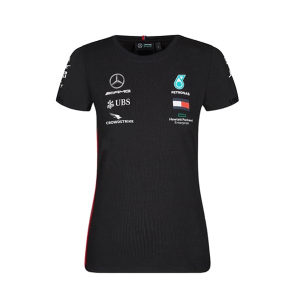 Petronas T-shirt Fahrer Damen schwarz Original Mercedes-AMG Collection