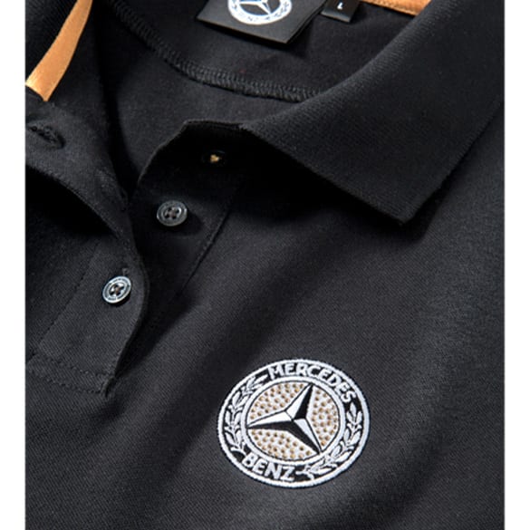 Poloshirt Damen schwarz Original Mercedes-Benz  | B6604151 Poloshirt Damen schwarz Original Mercedes-Benz  | B6604151