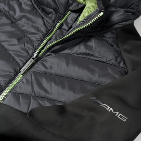 Hybrid Jacke Herren schwarz/grün Original Mercedes-AMG | AMG-Hybridjacke-B669587 Hybrid Jacke Herren schwarz/grün Original Mercedes-AMG | AMG-Hybridjacke-B669587