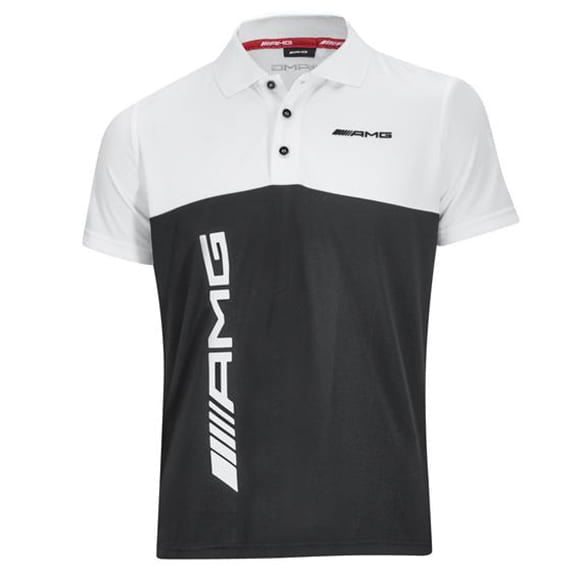 AMG Poloshirt Herren schwarz/weiß Original Mercedes-AMG Collection