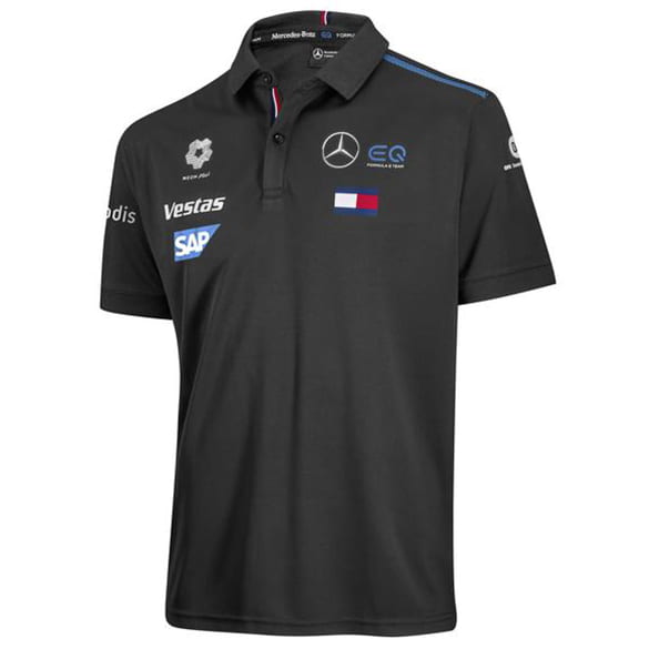 EQ Formula E Poloshirt Herren schwarz Original Mercedes-Benz Motorsports Collection