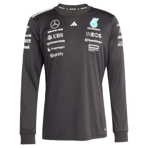 Herren Longsleeve Fahrer adidas Mercedes-AMG PETRONAS F1 schwarz
