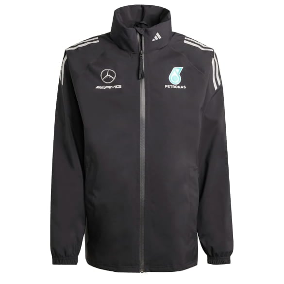 Herren Mechaniker Regenjacke adidas Mercedes-AMG PETRONAS F1 schwarz