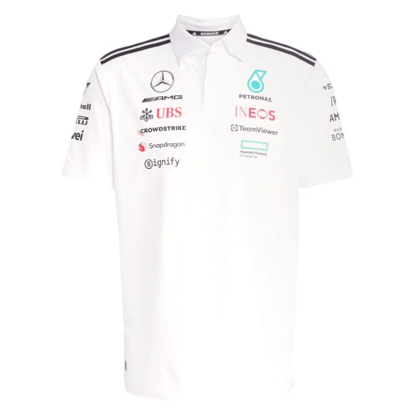 Herren Poloshirt adidas Mercedes-AMG PETRONAS F1 Team weiß