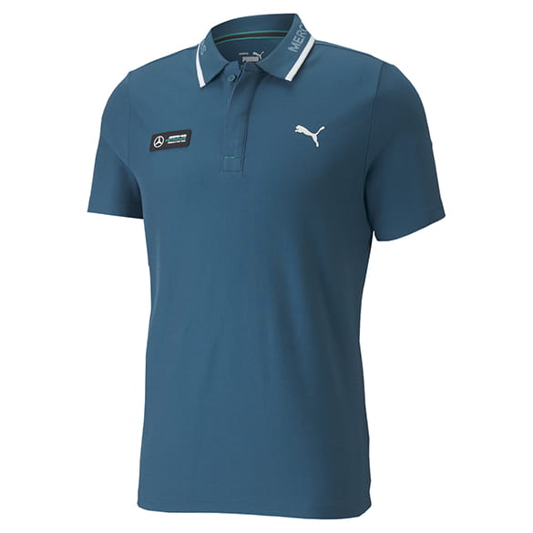 Petronas AMG Poloshirt Herren blau Original Mercedes-Benz Collection