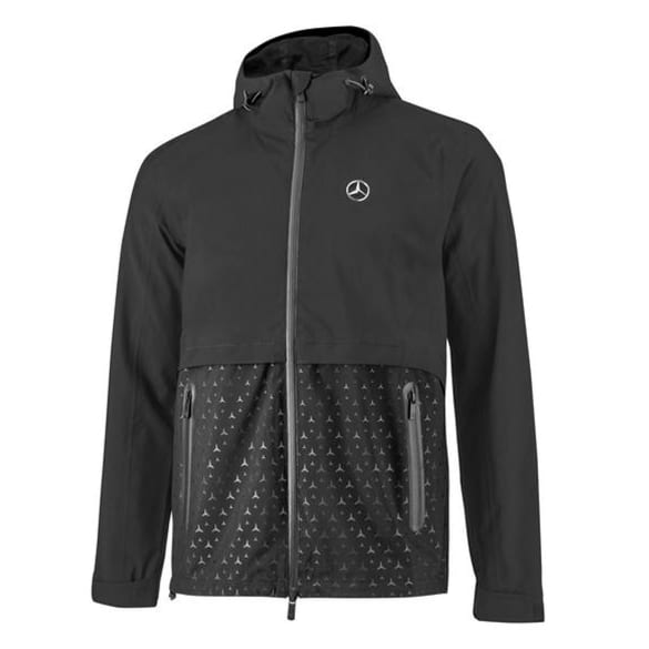 Regenjacke Star Pattern schwarz Original Mercedes-Benz  | B6695955-K