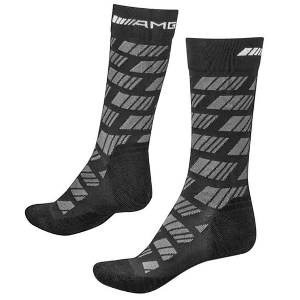 Unisex AMG Socken schwarz anthrazit Muster Original Mercedes | B66959663/-9665