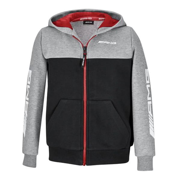 Sweatjacke Kinder schwarz/grau melange Original Mercedes-AMG | B669593-Sweatjacke