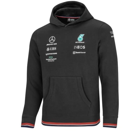 Kinder Kapuzensweatshirt AMG Petronas Formel 1 schwarz Original Mercedes-Benz