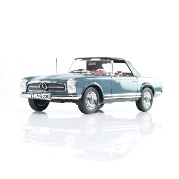 1:18 Modellauto 230 SL Pagode W113 Cabrio blaugrau Original Mercedes-Benz