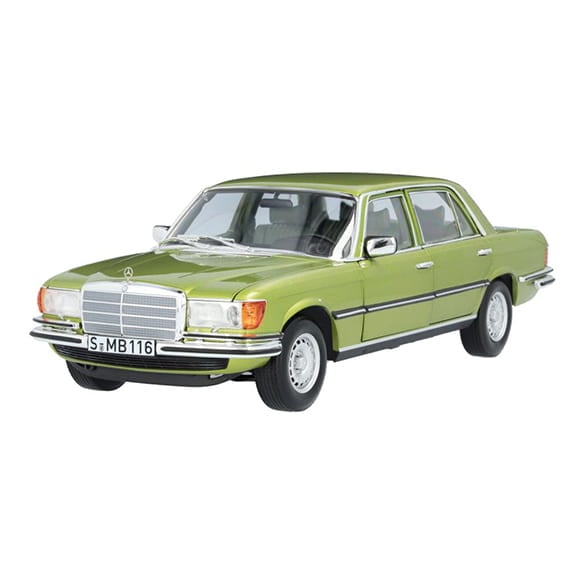 1:18 Modellauto 450 SEL W116 citrusgrün Original Mercedes-Benz