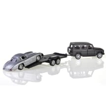 1:38 Pullback Modellauto Trailer Set Original Mercedes-Benz | B66057952