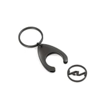 Schlüsselanhänger Einkaufs-Chip KIA Logo Schwarz Original KIA | KIA10420