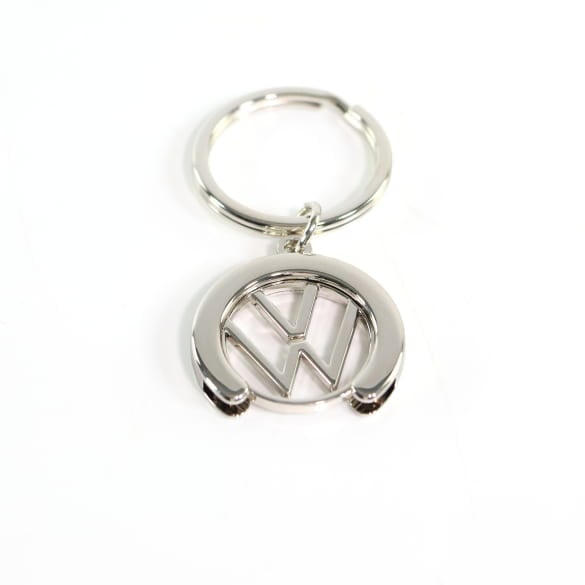 Schlüsselanhänger Einkaufs-Chip VW Logo Silber Original Volkswagen | 000087010BT