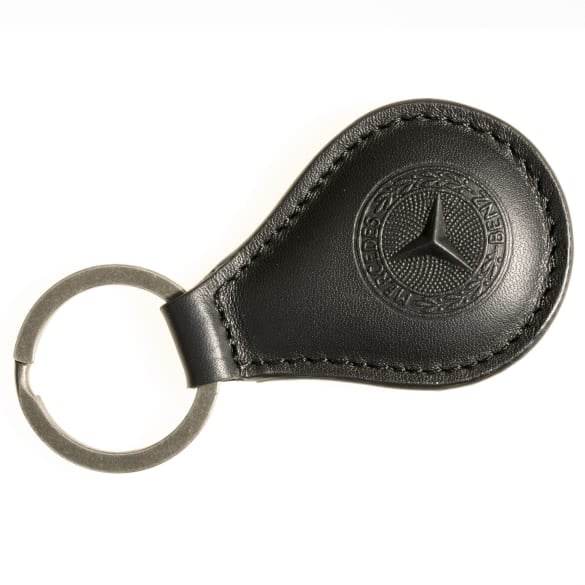 Schlüsselanhänger Tropfen Schwarz Leder Original Mercedes-Benz