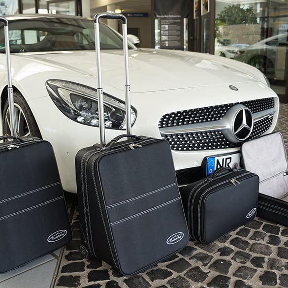 Suitcase-set black 4 pieces AMG GT C190 Genuine Roadsterbag