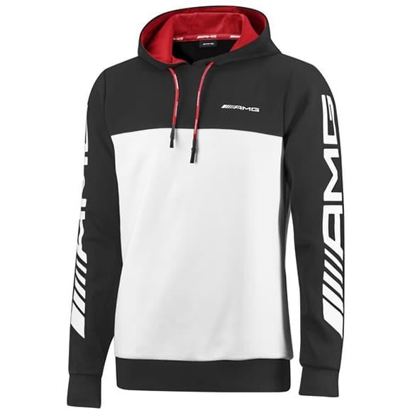 AMG sweat hoody black-white-red genuine Mercedes-AMG Collection