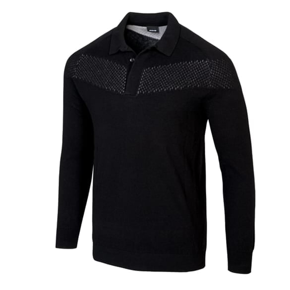 AMG men polo pullover long sleeve genuine Mercedes-AMG Collection