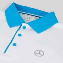Polo shirt EQC men white genuine Mercedes-Benz | B6695887-K